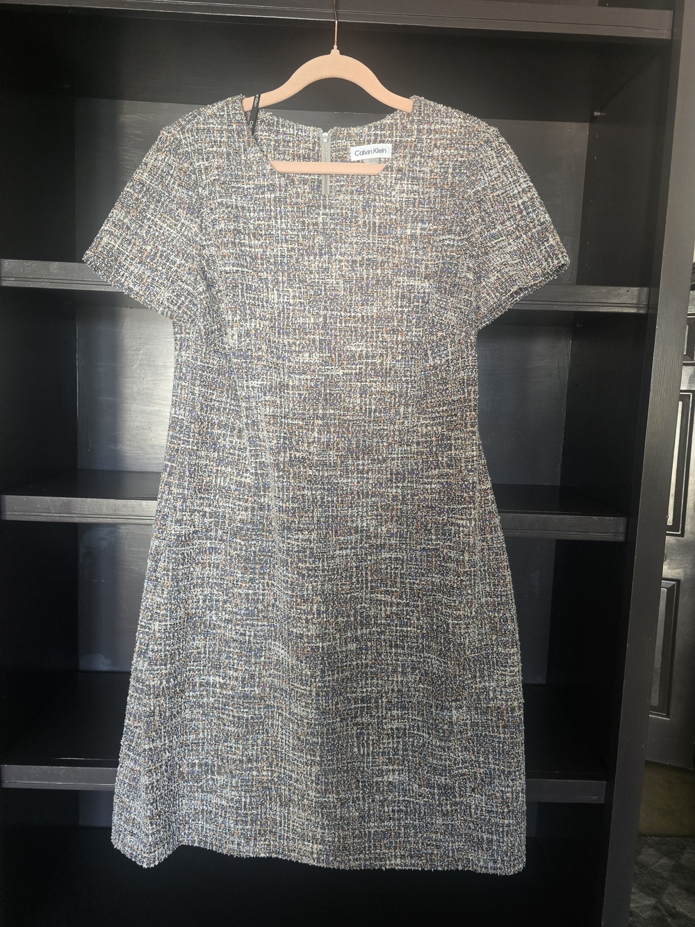 Calvin Klein Multicolor Tweed Shift Dress
